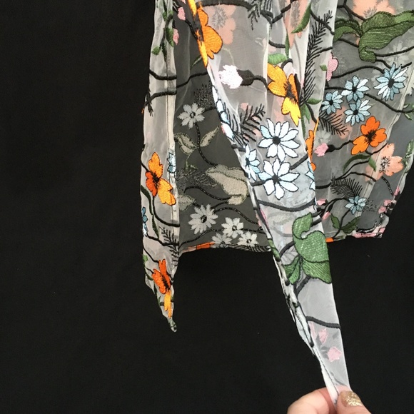 Forever 21 Embroidered Floral Mesh Cami Dress - Picture 7 of 11